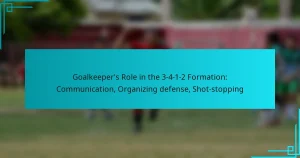 Goalkeeper’s Role in the 3-4-1-2 Formation: Communication, Organizing defense, Shot-stopping