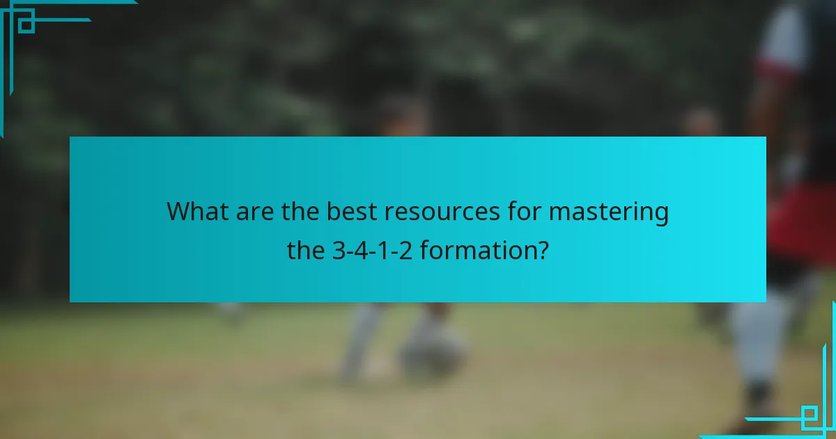 What are the best resources for mastering the 3-4-1-2 formation?
