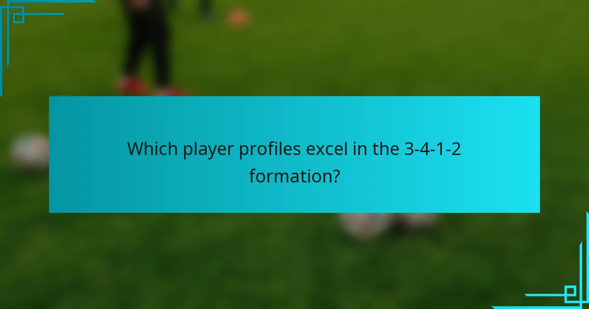 Which player profiles excel in the 3-4-1-2 formation?